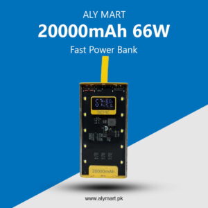 Transparent 20000mAh Power Bank 66W: Battery will be full