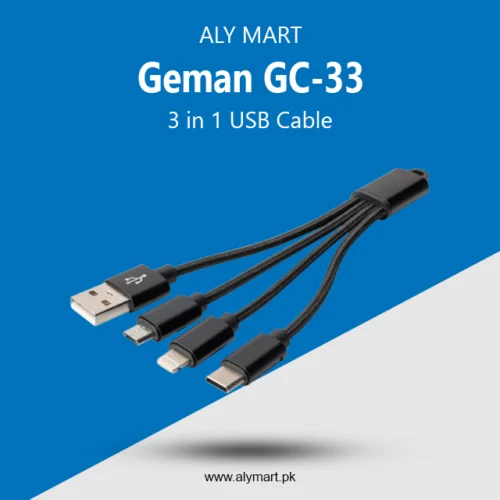 Geman GC-33 3 in 1 USB Super Fast Cable 6A Output 1200MM