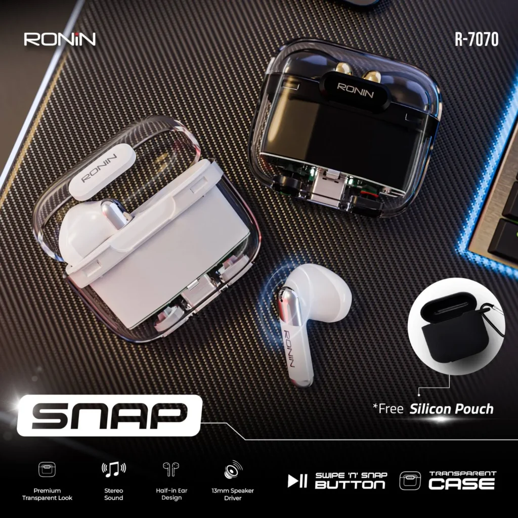 Ronin R-7070 Snap Earbuds