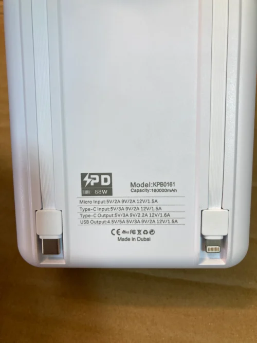 kamal power bank 160000mAh 4