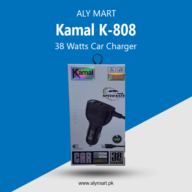 Kamal K808 Car Charger 38W Price in Pakistan