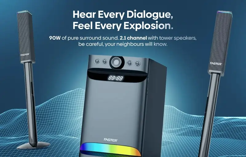 Faster XB8000 Home Theater