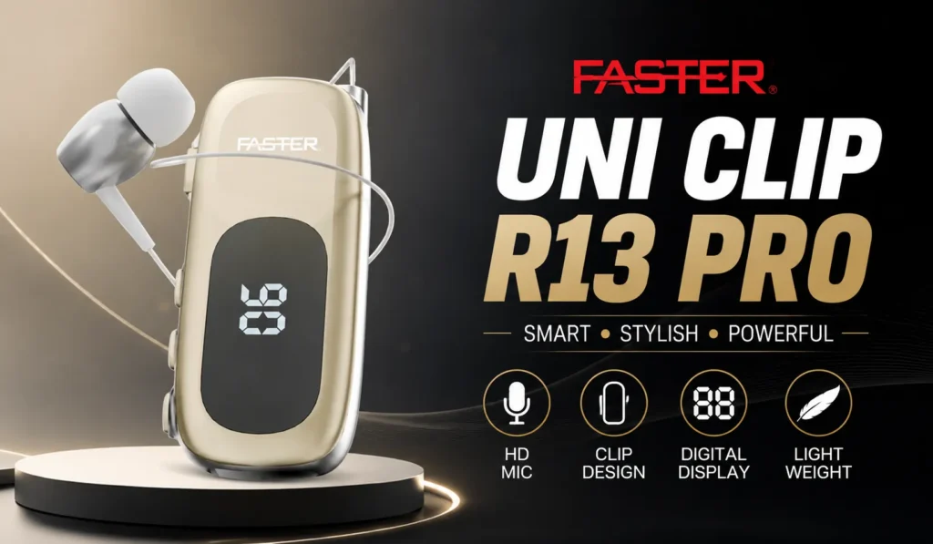 Faster Uni Clip R13 Pro Handsfree01