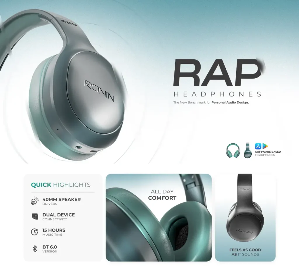 Ronin RAP Headphone R-1525 Price in Pakistan